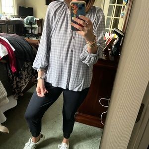 Treasure Bond gingham plaid shit NWT size Medium